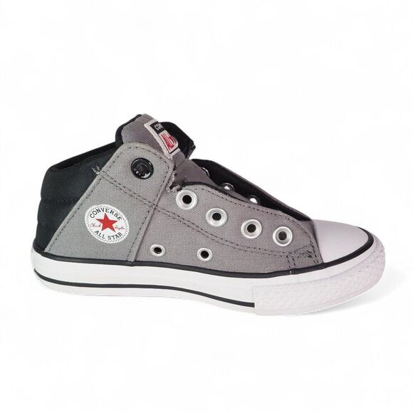Converse Chuck Taylor All Star Mid Axel Sneakers Grey / Black / 663884F Youth 12 - Picture 7 of 10